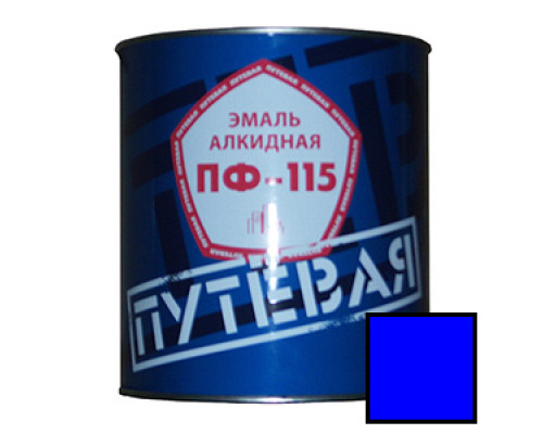 Эмаль синяя 2,7 кг. ПФ-115 'ПУТЕВАЯ' (6 шт/уп.)