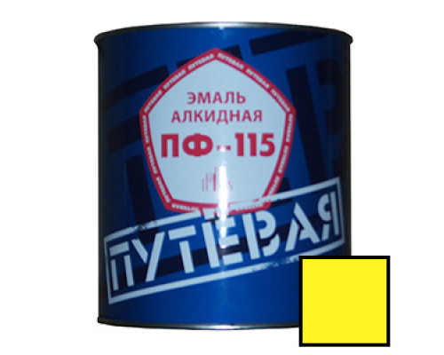 Эмаль желтая 2,7 кг. ПФ-115 'ПУТЁВАЯ' (6 шт/уп.)
