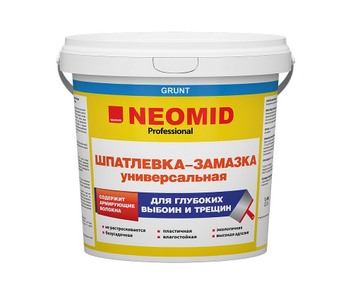 Шпатлевка для выбоин и трещин 'NEOMID' 1,4 кг (1шт/уп) /Экспертология/