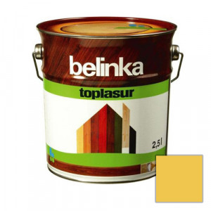 Лазурное покрытие для защиты древесины 'BELINKA TOPLASUR' Сосна (№13) 2,5л. (4 шт./уп.) /51363