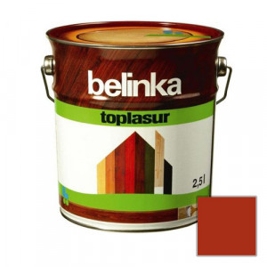 Лазурное покрытие для защиты древесины 'BELINKA TOPLASUR' Тик (№17) 2,5л. (4 шт./уп.) /51367