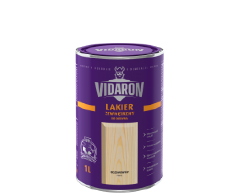 Лак для древесины 'VIDARON'для нар. работ, сатиновый глянец 10 л. /Sniezka/