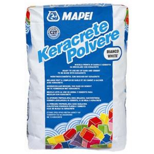 Mapei Keracrete Powder (белый) цементный клей для плитки (3-5 мм) 25 кг
