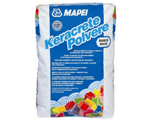 Mapei Keracrete Powder (белый) цементный клей для плитки (3-5 мм) 25 кг