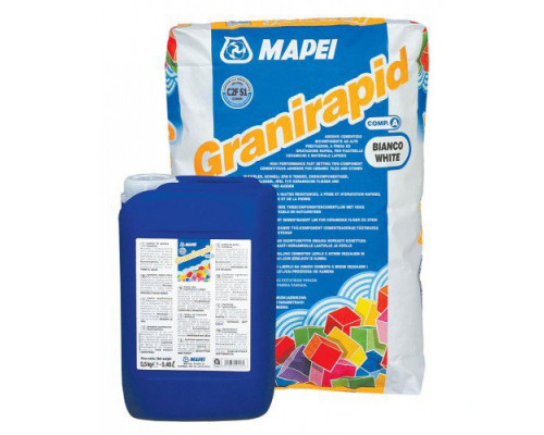 Mapei Granirapid A + B клей на цементной основе (3-6 мм) 30,5 кг