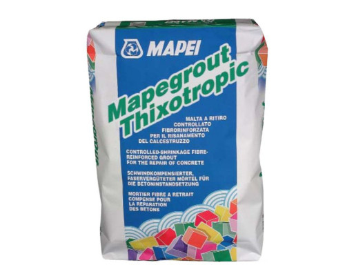 Mapei Mapegrout Thixotropic смесь для ремонта бетона и железобетона (до 30-35 мм, более 60 МПа) 25 кг