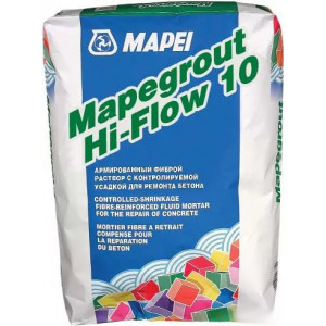 Mapei Mapegrout hi-flow 10 ремонтный состав для бетона (от 40 до 100 мм, не менее 60 МПа) 25 кг