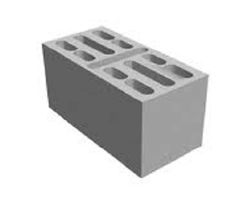 Блок бетонный11-щелевой 390*190*190 м75/f50 (1080)