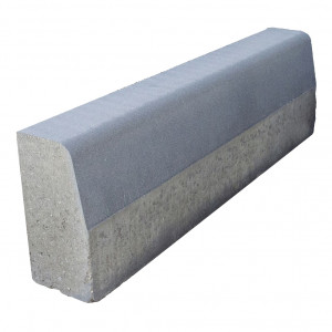 Камень бетонный бортовой бордюр дорожный СЕРЫЙ (1000/150*300) (18п.м.) Braer