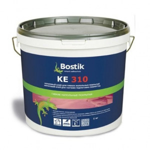 Клей для напольных покрытий BOSTIK KE 310 универсальный, акриловый, эмульсионный 20 кг. (24 шт/пал.)
