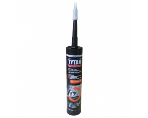 Герметик кровельный прозрачный 310 мл. каучуковый TYTAN Professional (12 шт/уп.)