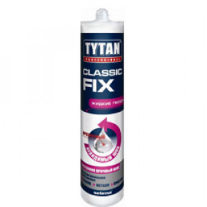 Клей монтажный TYTAN professional Classic Fix каучуковый, прозрачный 310 мл. (12шт/уп.) / 96160