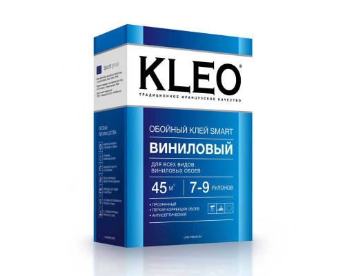 Клей для обоев KLEO SMART 7-9 виниловый, 200гр.,коробка, 20 шт/уп. (35-45м2)