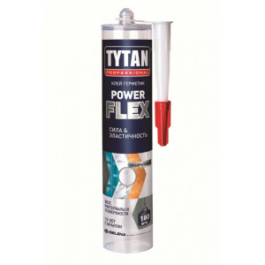 Клей монтажный TYTAN professional Power Flex акрилатный, прозрачный 290 мл. (12шт/уп.)