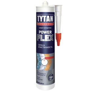 Клей монтажный TYTAN professional Power Flex акрилатный, белый 290 мл. (12шт/уп.)