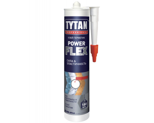 Клей монтажный TYTAN professional Power Flex акрилатный, белый 290 мл. (12шт/уп.)