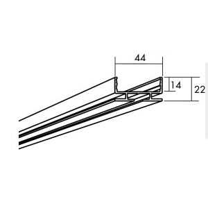 Connect WP profile 1051 L=2.687м, Белыйматовый/ арт. 26311051