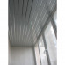 Комплект реечного потолка для ванной 'Албес' 1,7х1,5м AN85A цв. металликс раскладкой цв. супер-хром люкс