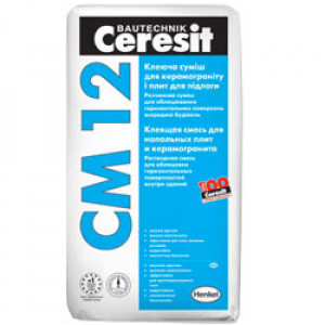 CM 12/25 Клей для керамогранита и крупноформатной плитки, (48шт/под)CERESIT