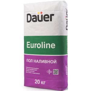 Наливной пол высокопрочный Dauer "EUROLINE / ЕВРОЛАЙН" 20 кг