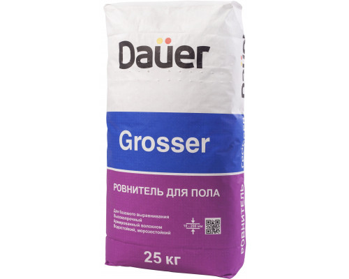 Ровнитель для пола высокопрочный Dauer "GROSSER / ГРОССЕР" 25 кг