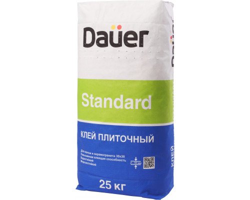 Клей универсальный для плитки и керамогранита Dauer "STANDARD / СТАНДАРТ" 25 кг