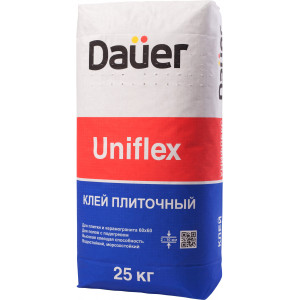 Клей усиленный для плитки, керамогранита, декоративного камня Daüer "UNIFLEX / УНИФЛЕКС 25 кг