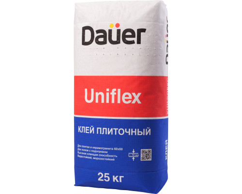 Клей усиленный для плитки, керамогранита, декоративного камня Daüer "UNIFLEX / УНИФЛЕКС 25 кг