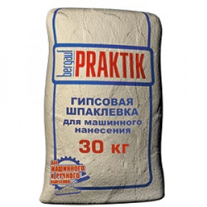 Гипсовая шпатлёвка белая Praktik, (30 кг) 49/40шт./под.
