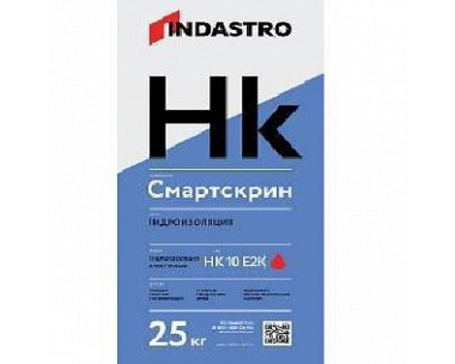 ИНДАСТРО СМАРТСКРИН HC10 E2k Эластичная Гидроизоляция (сухой компонент), 25кг (36шт/под)