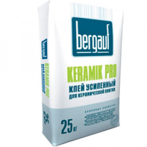 Клей для плитки усиленныйBergauf Keramik Pro, (25 кг) 54/56 шт/под
