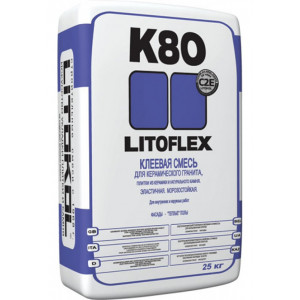 LitoFlex K80 - белая клеевая смесь, 25 кг (54шт/под)