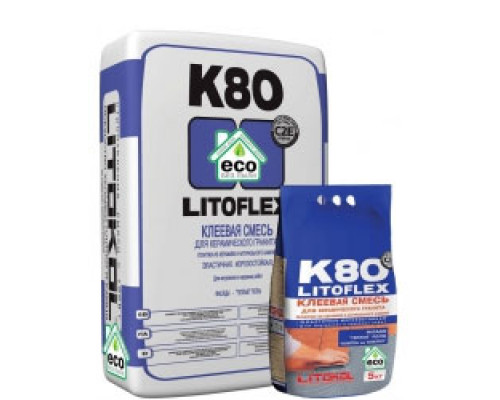 LitoFlex K80 эко клеевая смесь, 25 кг (48 шт./под.)