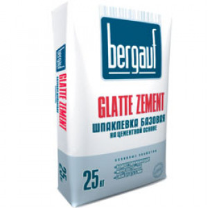 Шпатлёвка цементая базовая Bergauf Glatte Zement, (25 кг) 54шт/под