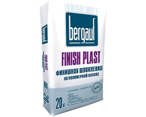 Шпатлёвка финишная полимерная Bergauf Finish Plast, (20 кг) 64шт/под