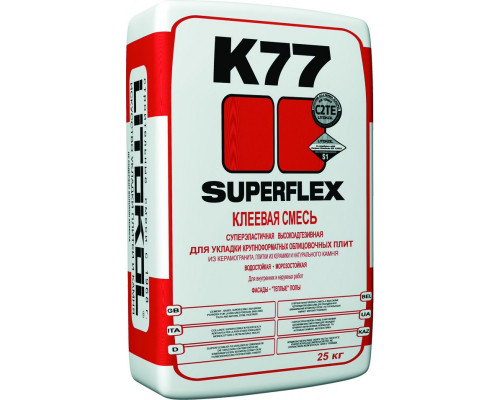 SuperFlex K77 - клеевая смесь, 25 кг (54шт/под)