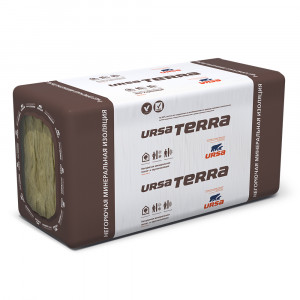 Утеплитель URSA TERRA 34 PN (100х600х1250) 4,5м2, 0,45м3