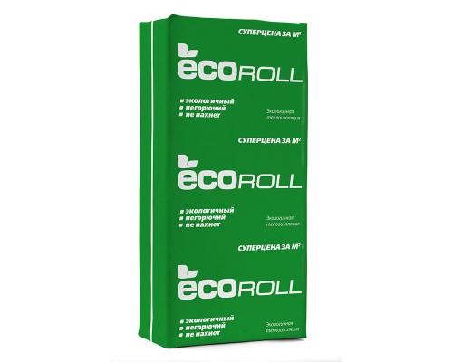 Утеплитель ECOROLL (100х610х1230) 6,002м2, 0,6м3