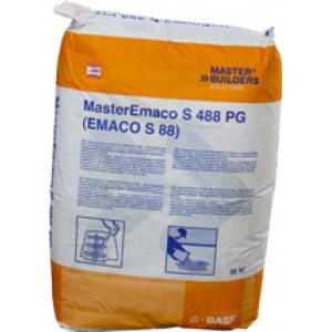 MasterEmaco S 488 PG (EMACO S88) Смесь сухая ремонтная наливного типа (30кг) [48меш/под]